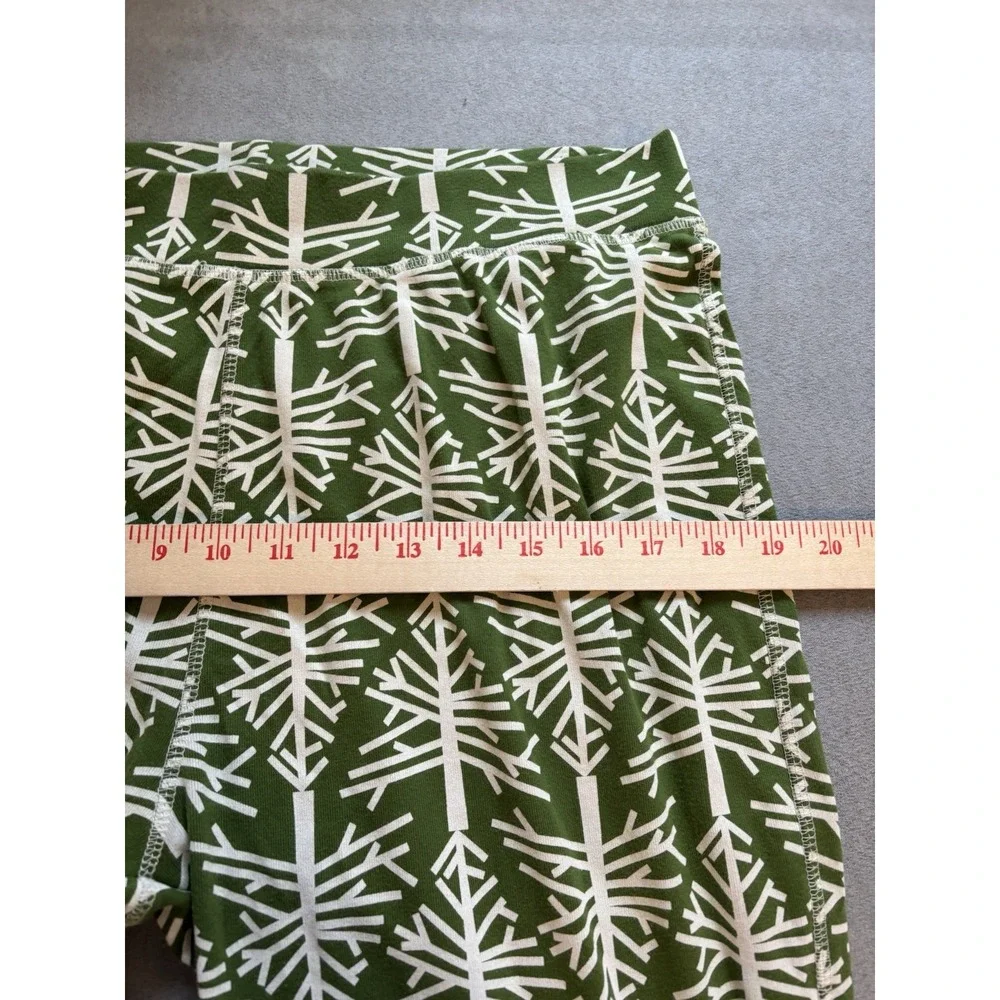 Pact Women Birch Tree Print Pajama Pants Sz L Jogger Organic Cotton Cozy Holiday